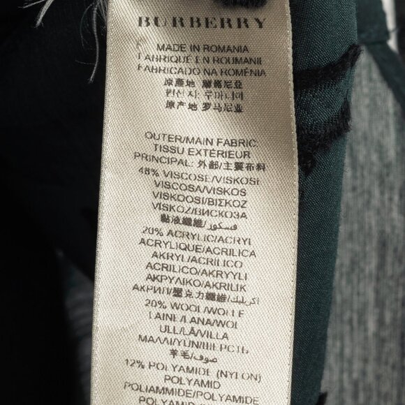 Burberry Green Floral Fil Coupe Buttoned Shirt - Picture 11 of 12